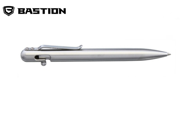 Bastion EDC Bolt Action Pen, Stainless Steel, BSTN223